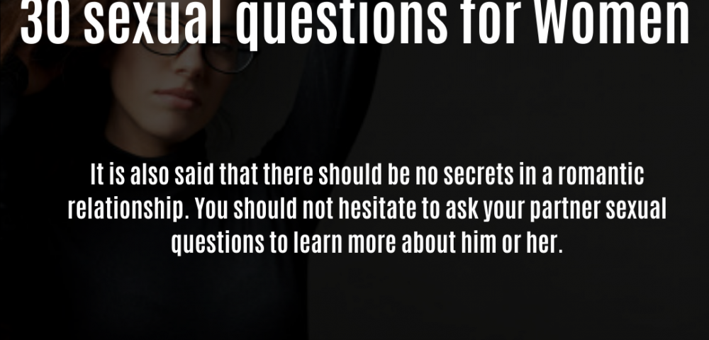 sexual questions for women